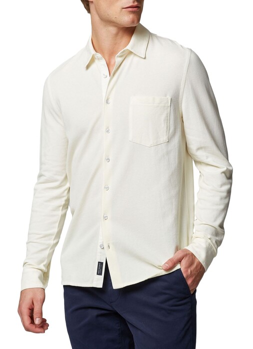 Maerz Uni Jersey Shirt Overhemd Clear White