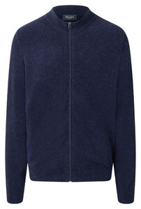 Maerz Uni Knit Zipper Cardigan Navy