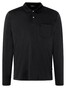 Maerz Uni Mercerized Cotton Long Sleeve Poloshirt Black