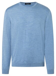 Maerz Uni Merino Superwash Pullover Memory Blue