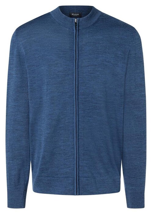 Maerz Uni Merino Vest Cardigan Deep Sea