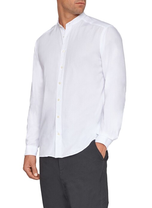 Maerz Uni Oxford Easy Care Overhemd Clear White