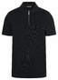 Maerz Uni Pima Cotton Pique Zipper Poloshirt Black
