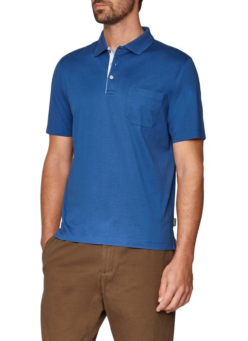 Maerz Uni Polo Short Sleeve Poloshirt Cobalt Blue