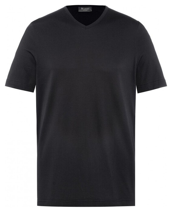 Maerz Uni Shirt T-Shirt Zwart