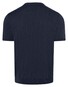 Maerz Uni Short Sleeve Organic Cotton Stripe Knit Trui Navy