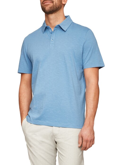 Maerz Uni Single Jersey Poloshirt Whispering Blue