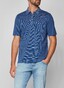 Maerz Uni Stripe Collar Poloshirt Cobalt Blue