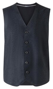 Maerz Uni Superfine Merino Gilet Navy