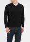 Maerz V-Neck Cotton Wool Pullover Black