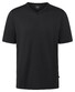 Maerz V-Neck Jersey Uni Cotton T-Shirt Black