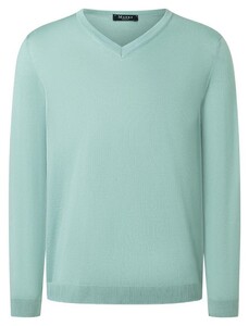 Maerz V-Neck Merino Extrafine Pullover Iced Mint
