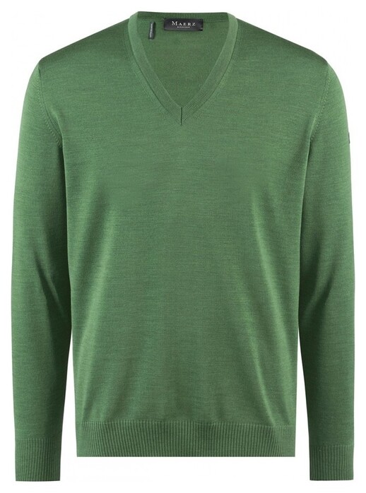 Maerz V-Neck Merino Superwash Pullover Avocado