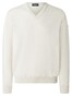 Maerz V-Neck Merino Superwash Pullover Fine Flour