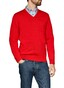 Maerz V-Neck Merino Superwash Pullover Just Red