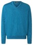 Maerz V-Neck Merino Superwash Pullover Teal Water