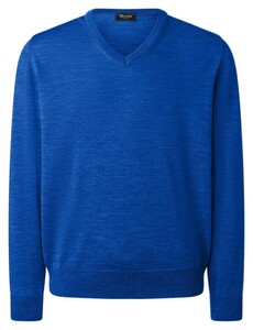 Maerz V-Neck Merino Superwash Pullover True Blueberry