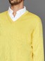 Maerz V-Neck Merino Superwash Pullover Yellow Finch