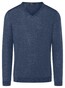 Maerz V-Neck Premium Pullover Denim Blue