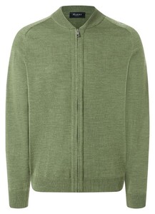Maerz Vest Merino Cardigan Green Hummus