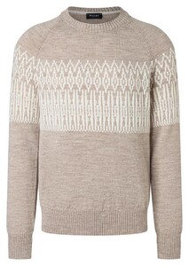 Maerz Wool Alpaca Blend Jacquard Pattern Trui Twig