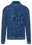Maerz Zipper Knit Cardigan Vest Denim Blue