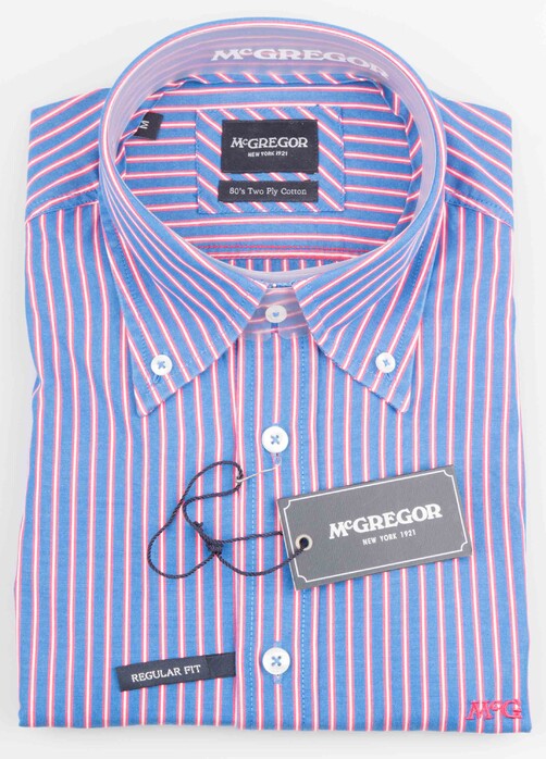 McGregor Dennis Lewis Overhemd Blauw-Rood
