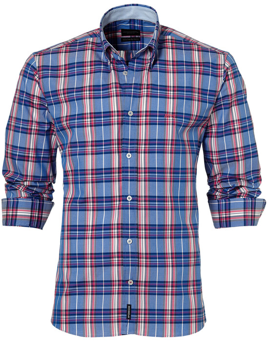 McGregor Disty Sebastian Overhemd Blauw-Rood