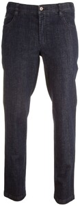 MENS Dakota Modern-Fit Xtend Swing-Pocket Jeans Jeans Dark Denim Blue