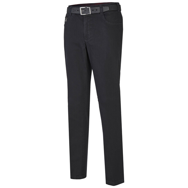 MENS Dallas Comfort-Fit Xtend Swing-Pocket Jeans Zwart
