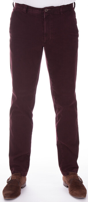 MENS Jack Cotton Flat-Front Pants Bordeaux
