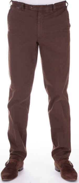 MENS Madeira Cotton Leatherfinish Pants Mid Brown