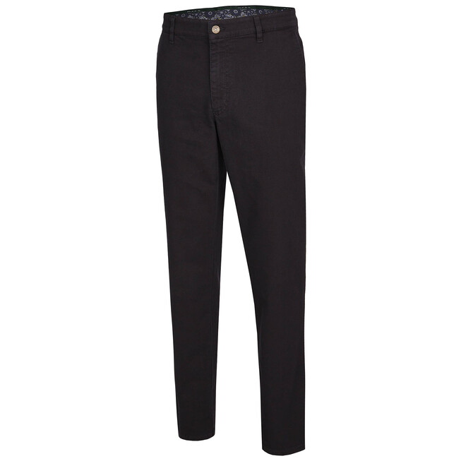 MENS Madison Modern-Fit Xtend Flat-Front Jeans Black