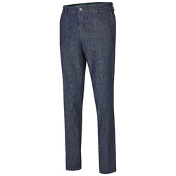 MENS Madison Modern-Fit Xtend Flat-Front Jeans Jeans Dark Denim Blue