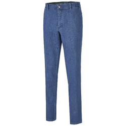 MENS Madison Modern-Fit Xtend Flat-Front Jeans Jeans Light Blue