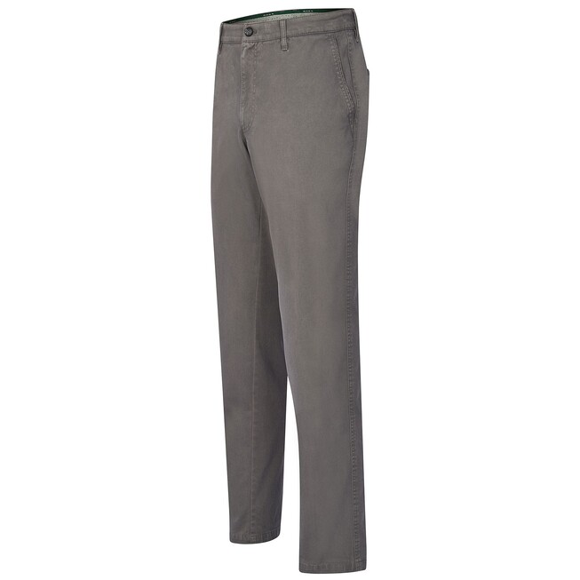 MENS Madison XTEND Flat-Front Cotton Pants Mid Grey