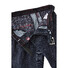 MENS Madrid Comfort-Fit Flat-Front Xtend Jeans Dark Denim Blue