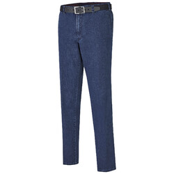 MENS Madrid Comfort-Fit Flat-Front Xtend Jeans Jeans Denim Blue