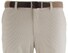 MENS Madrid Comfort-Fit Structured Flat-Front Broek Stone