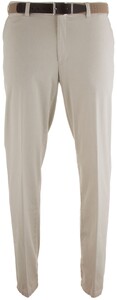 MENS Madrid Comfort-Fit Structured Flat-Front Broek Stone