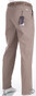 MENS Madrid Flat-Front Katoen Fijn Broek Beige