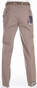 MENS Madrid Flat-Front Katoen Fijn Broek Beige