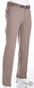 MENS Madrid Flat-Front Katoen Fijn Broek Beige