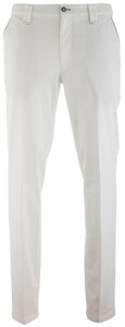 MENS Meran Contrasted Flat-Front Pants White