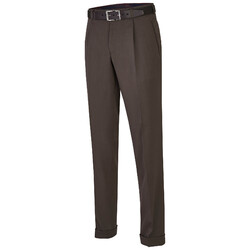 MENS Paris Pleated Pants Brown