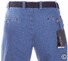 MENS Porto Pleated Jeans Mid Blue