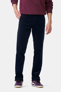 Meyer Bonn Active Corduroy Organic Cotton 2-Way Stretch Ribbroek Navy