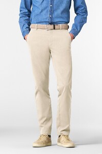 Meyer Bonn Canvas Look 2-Way Stretch Organic Cotton Broek Albast