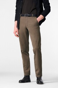 Meyer Bonn Canvas Look 2-Way Stretch Organic Cotton Broek Stone