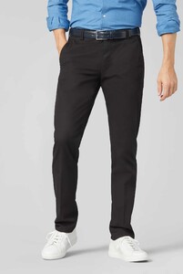 Meyer Bonn Constant Color Cotton Flat-Front Pants Black